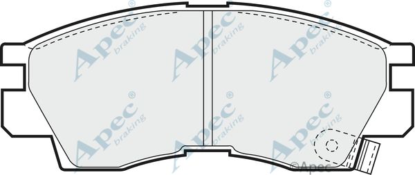 APEC BRAKING stabdžių trinkelių rinkinys, diskinis stabdys PAD667